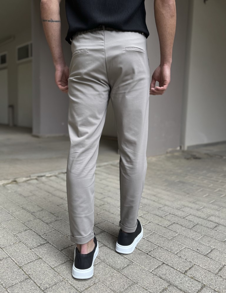 Ben Tailor Ανδρικό γκρι υφασμάτινο παντελόνι Kowalski 0398G φωτογραφία